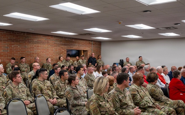 Chief Master Sgt. George Huffstetler retirement ceremony