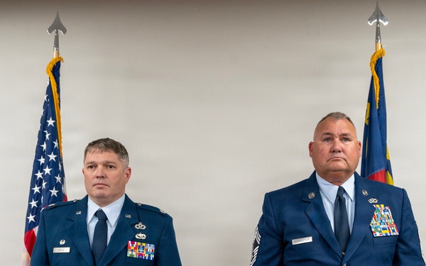 Chief Master Sgt. George Huffstetler retirement ceremony