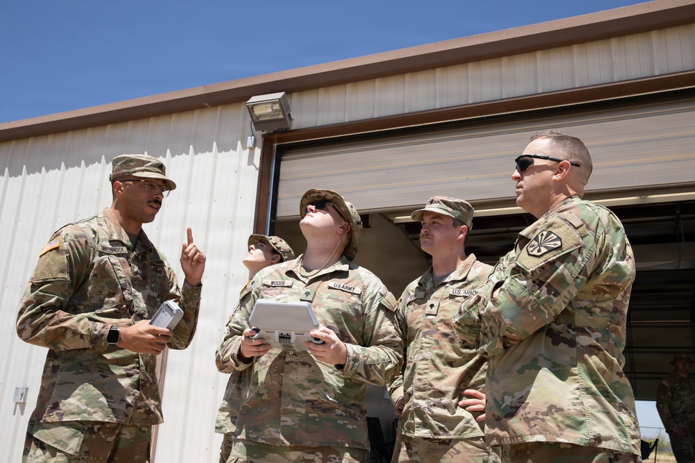 Arizona National Guard Land Component Commander Attends Small UAS Demonstration