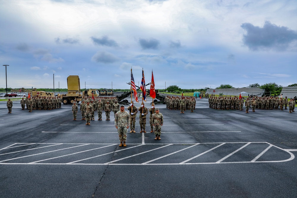The 1-487th Field Artillery Regiment Change of Command Ceremony