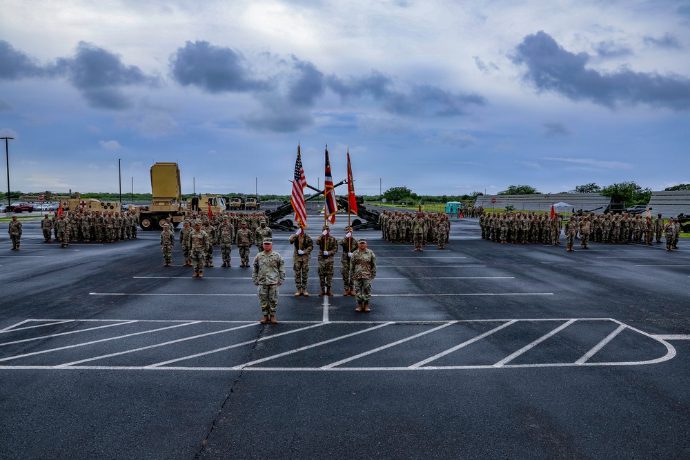 The 1-487th Field Artillery Regiment Change of Command Ceremony
