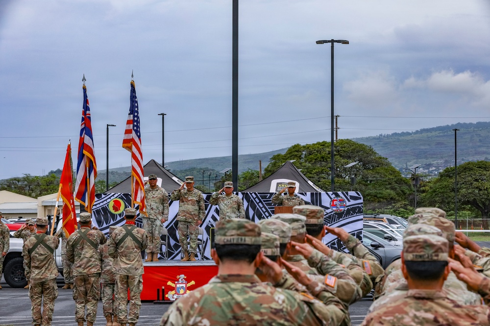 The 1-487th Field Artillery Regiment Change of Command Ceremony