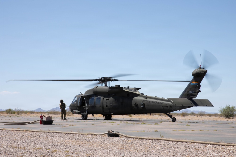 Arizona National Guard Land Component Commander Participates in Aerial Gunnery Exercise