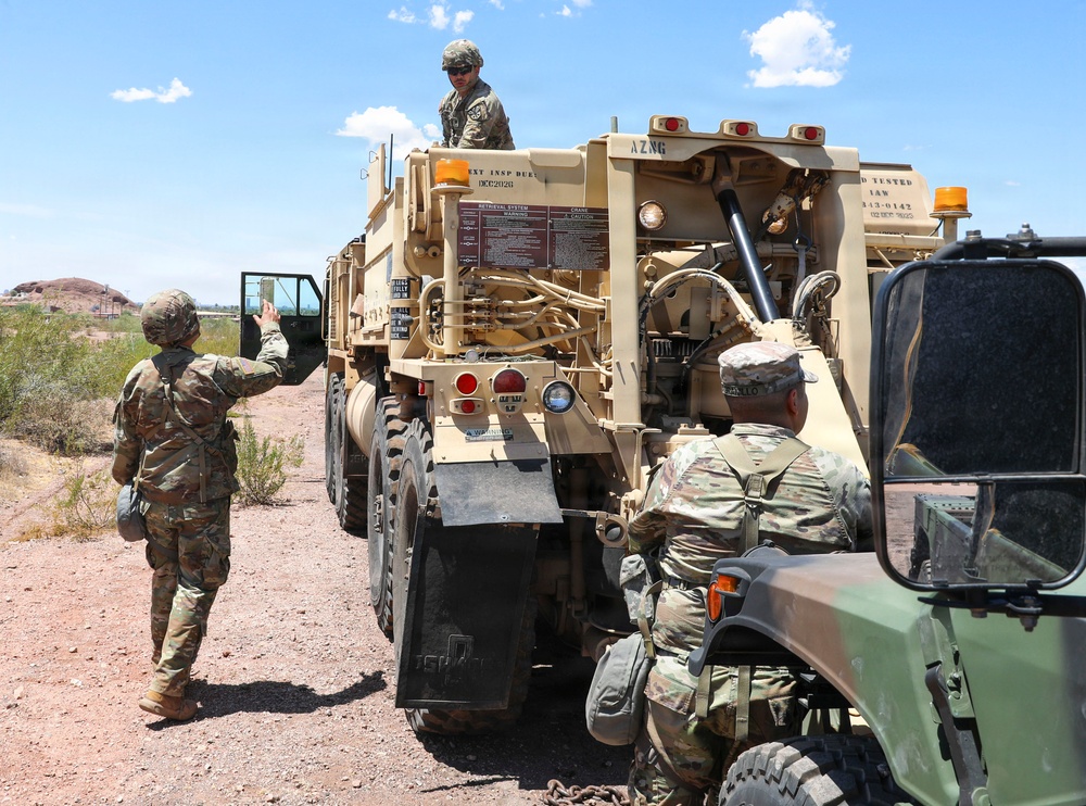 1348th SMC Vehicle Recovery  Lane Training