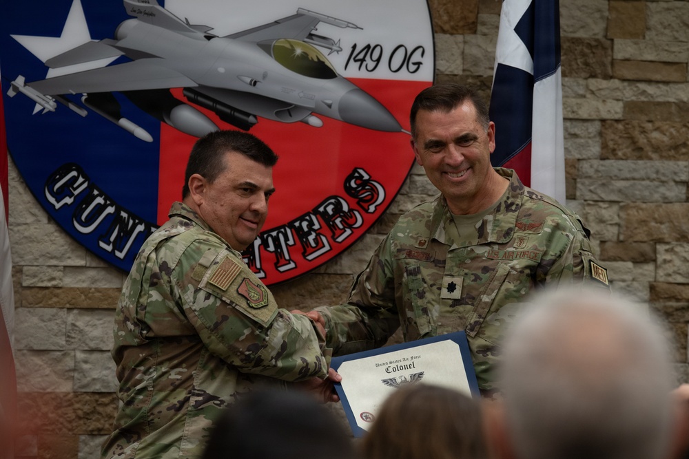 Lt. Col. Biediger Promoted to Colonel at JBSA-Lackland
