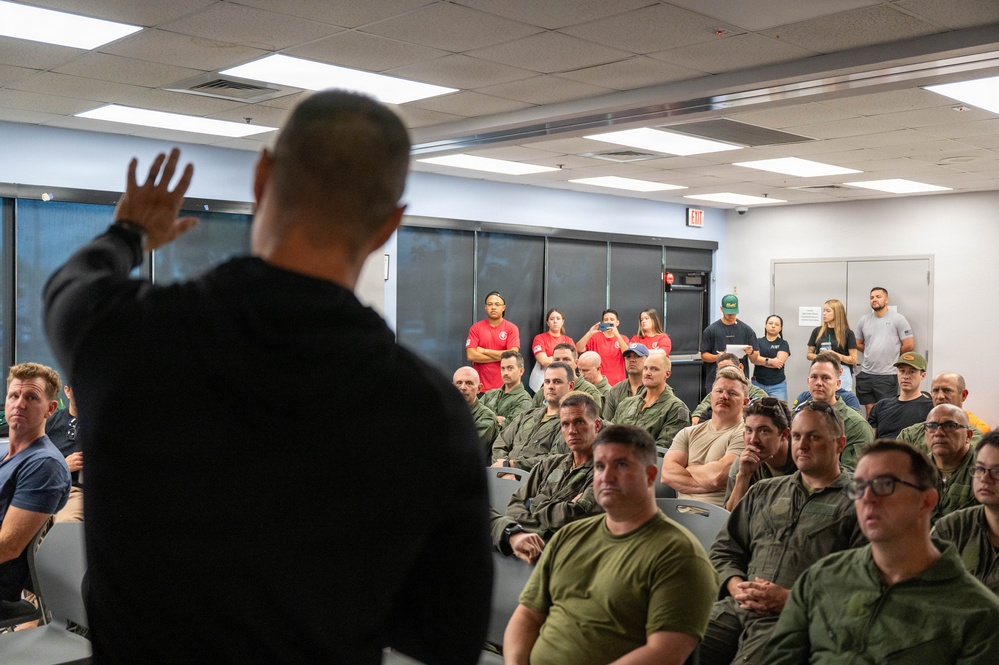 Airmen Participate in Operations Water Survival Training for Aircrew