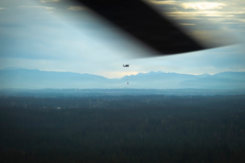 Washington National Guard air crews train for firefighting operations