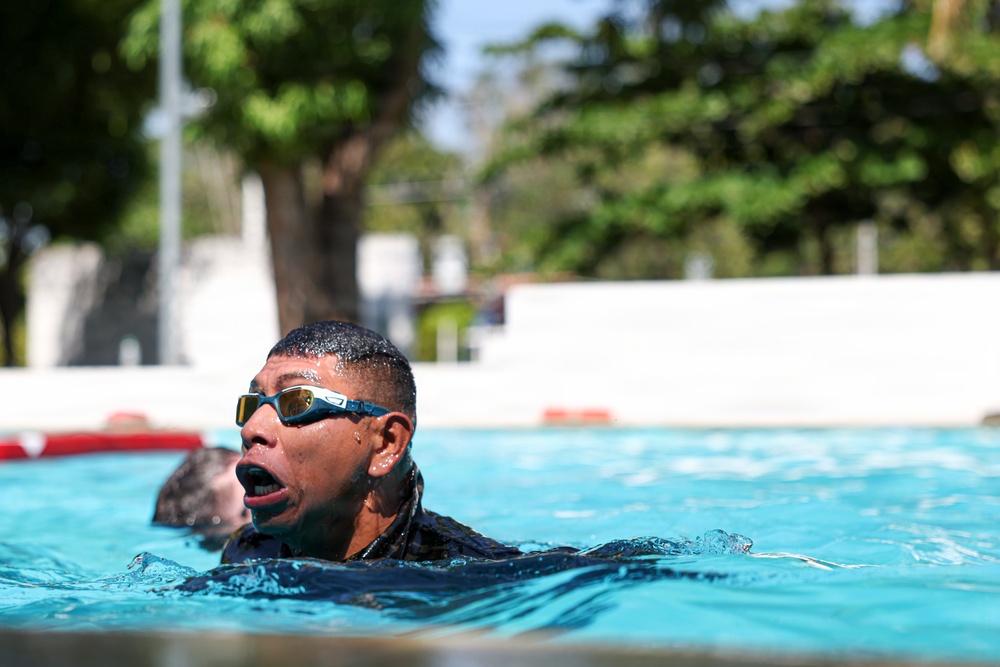U.S. Marines, Salvadoran marines participate in special operations forces screener with Salvadoran marines during CENTAM Guardian 2026