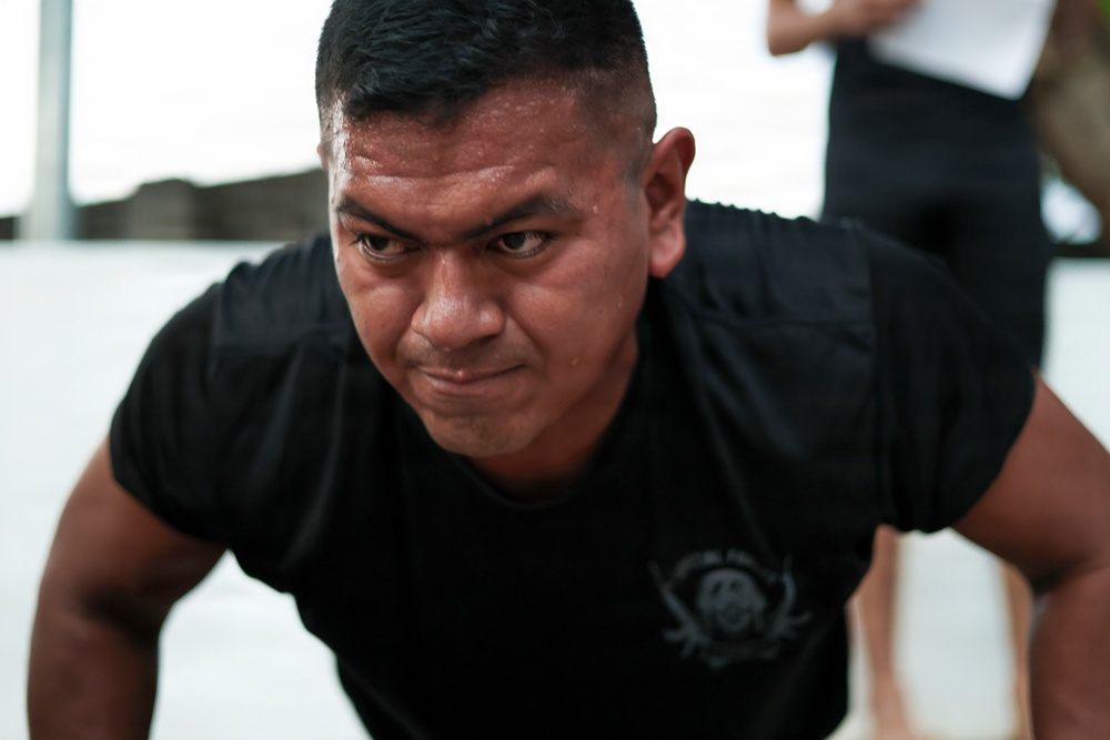 U.S. Marines, Salvadoran marines participate in special operations forces screener with Salvadoran marines during CENTAM Guardian 2026