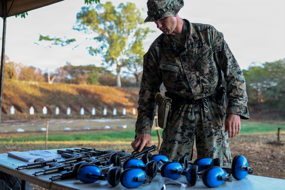 U.S. Marines, Salvadoran marines conduct marksmanship training during CENTAM Guardian 2026