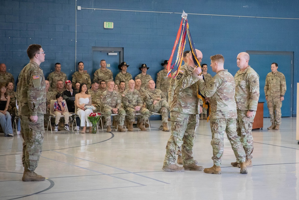 Change of command ceremony for 3rd Battalion, 161st Infantry Regiment, 81st Mobile Brigade Combat Team