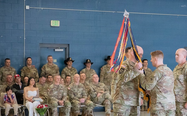 Change of command ceremony for 3rd Battalion, 161st Infantry Regiment, 81st Mobile Brigade Combat Team