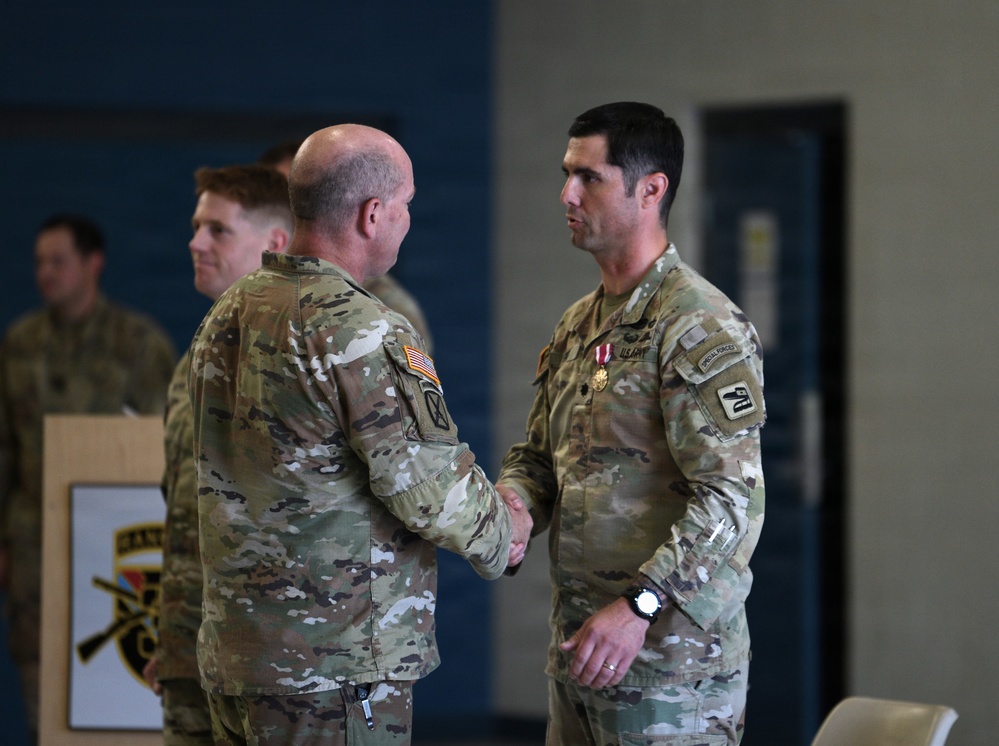 Change of command ceremony for 3rd Battalion, 161st Infantry Regiment, 81st Mobile Brigade Combat Team
