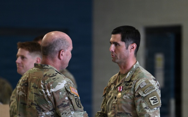 Change of command ceremony for 3rd Battalion, 161st Infantry Regiment, 81st Mobile Brigade Combat Team