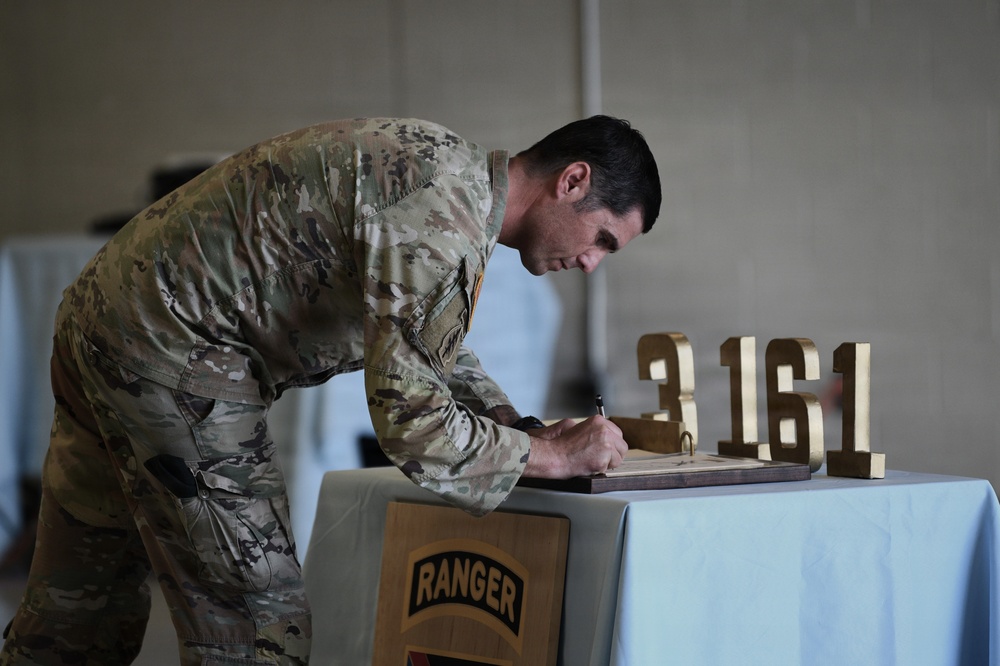 Change of command ceremony for 3rd Battalion, 161st Infantry Regiment, 81st Mobile Brigade Combat Team