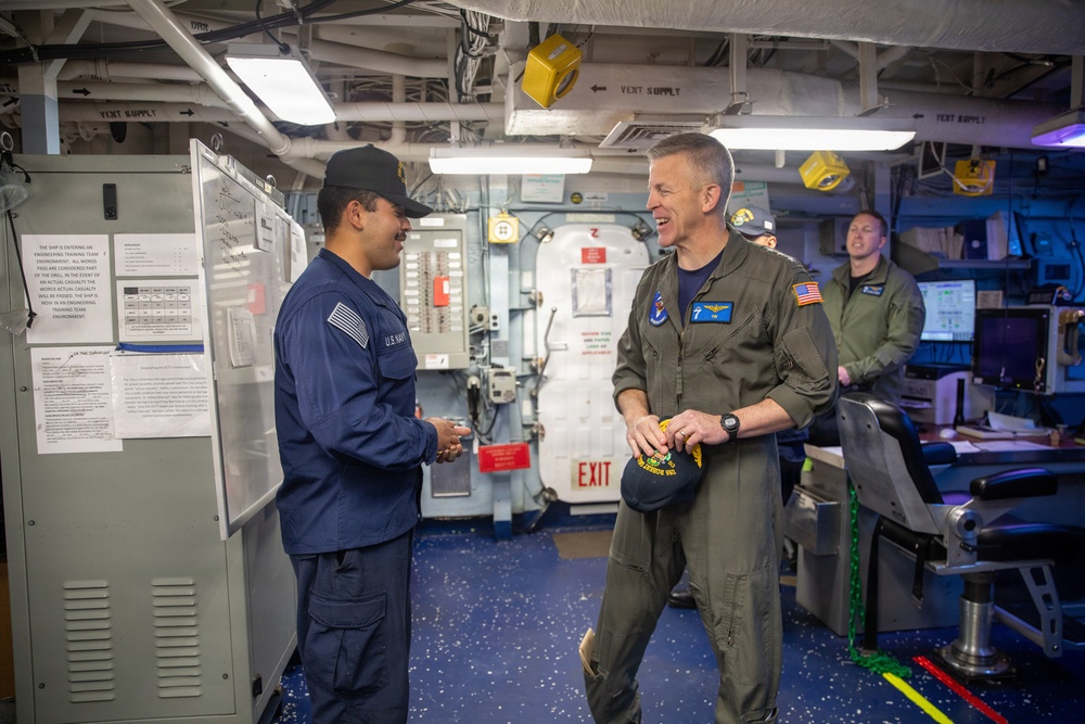 C7F Visits USS Robert Smalls (CG 62)
