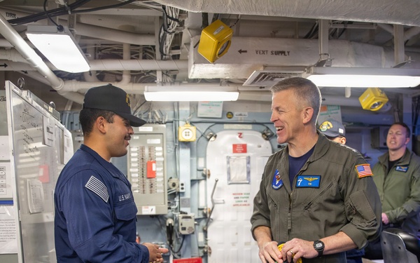 C7F Visits USS Robert Smalls (CG 62)