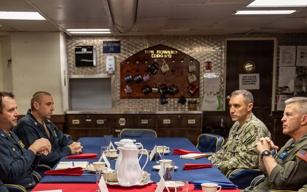 C7F Visits USS Howard (DDG 83)