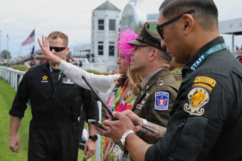 The Golden Knights Perform a Drop Exercise at the 152nd Running of the Kentucky Derby