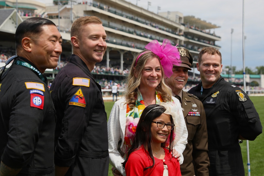 The Golden Knights Perform a Drop Exercise at the 152nd Running of the Kentucky Derby
