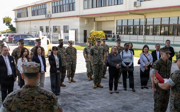 MCIPAC Officials award Marines, Sailors and members of the Okinawa Defense Bureau