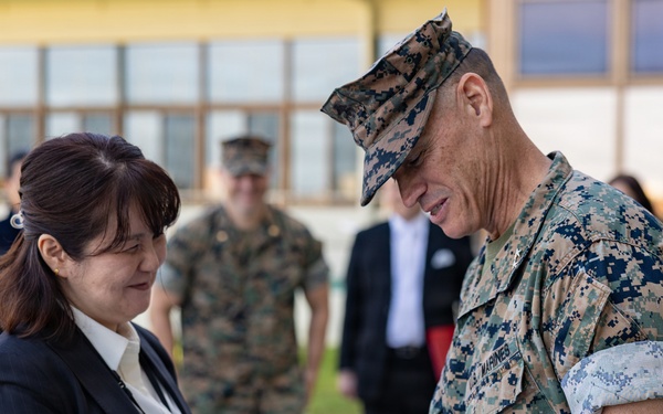 MCIPAC Officials award Marines, Sailors and members of the Okinawa Defense Bureau