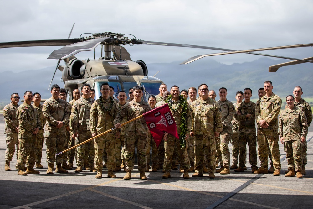 189th Hands Over the Flight