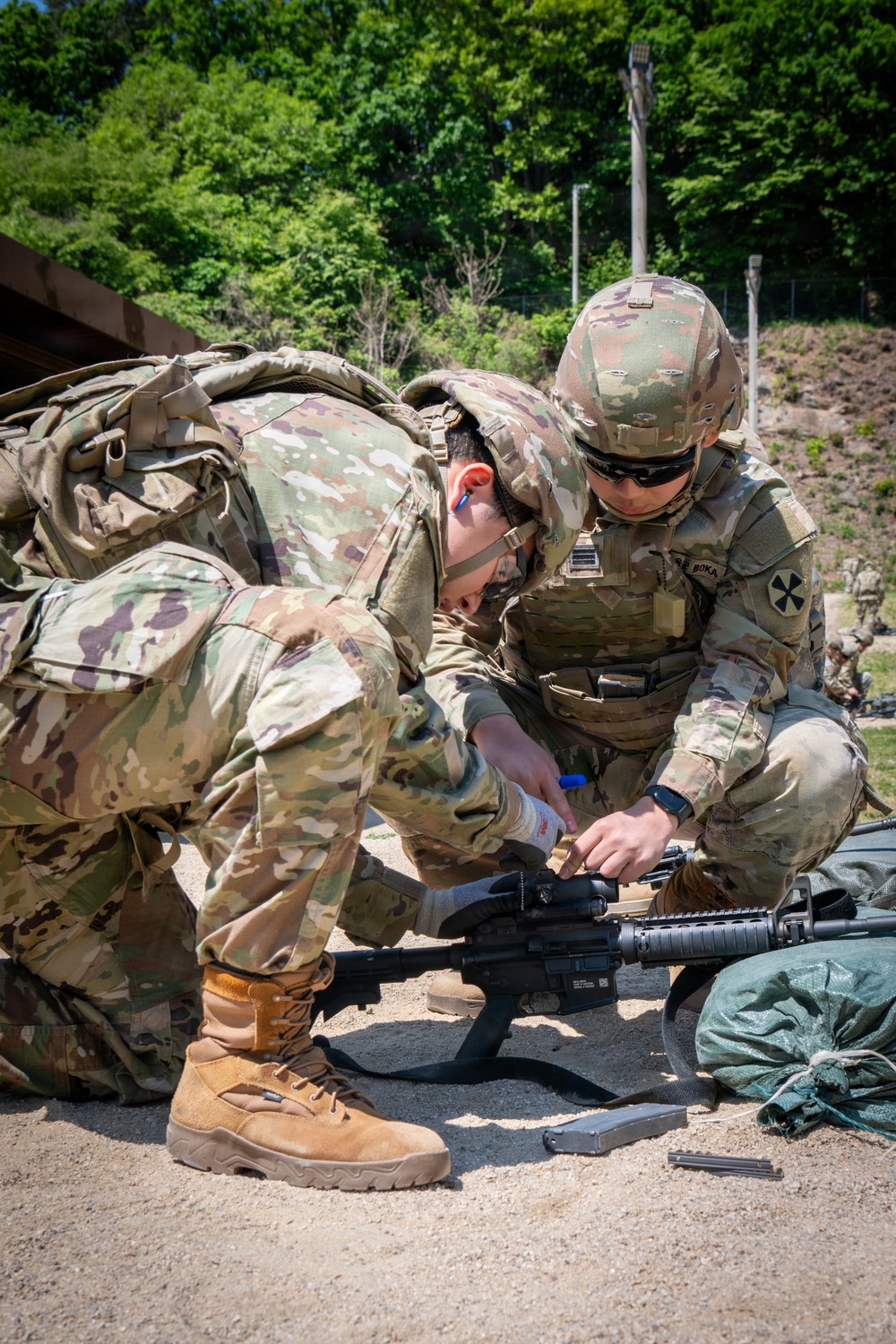 USAG Humphreys, HHC Apache Range, M4 Qualification