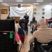 Members of the U.S. Navy Band Cruisers perform at veterans center