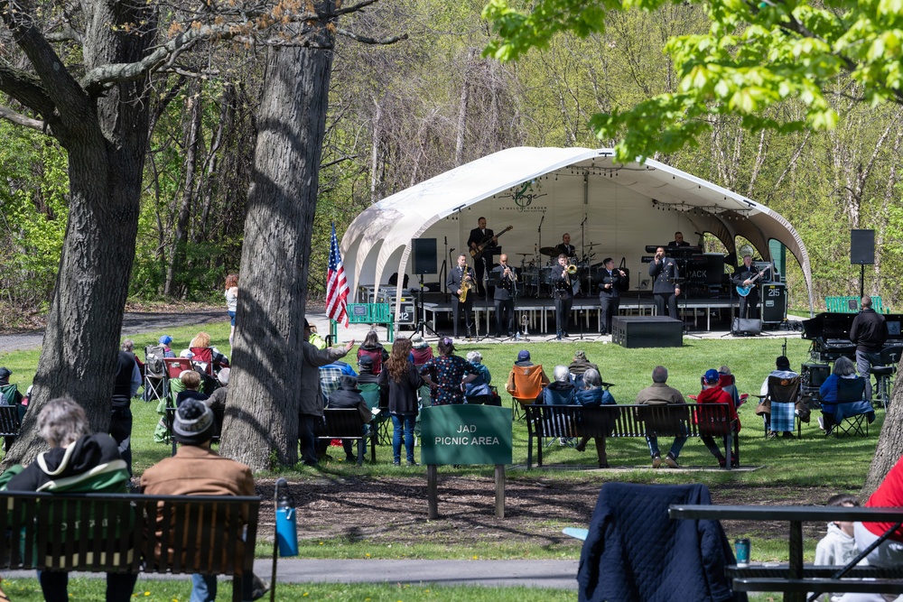 The U.S. Navy Band Cruisers perform at Nay Aug Park