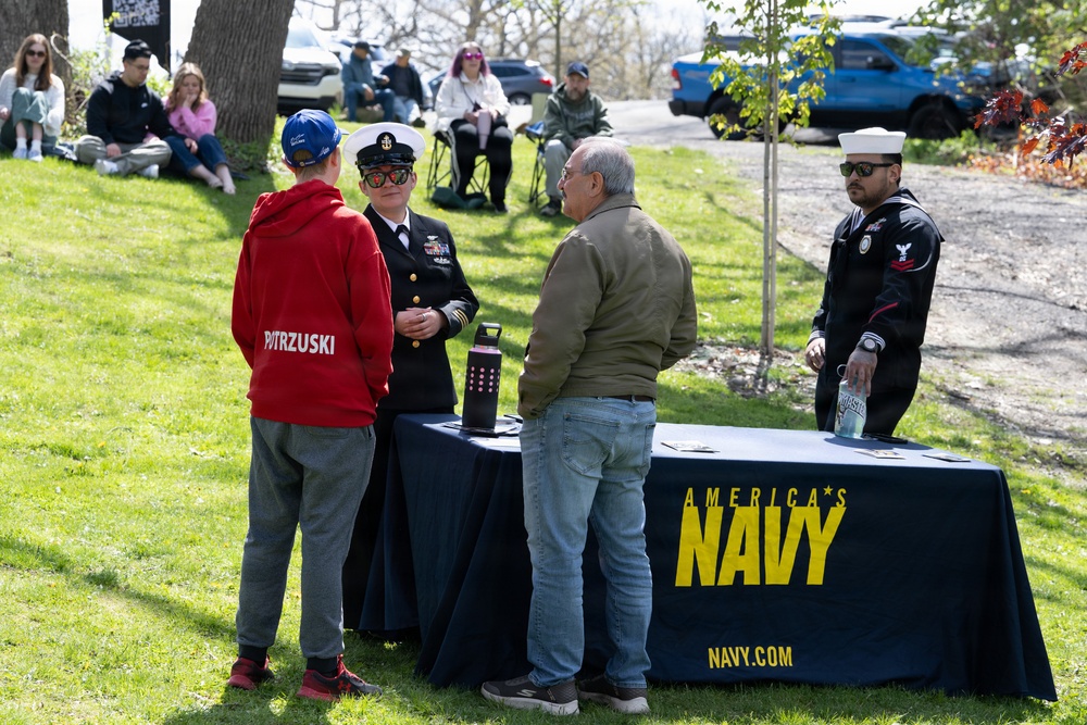 The U.S. Navy Band Cruisers perform at Nay Aug Park