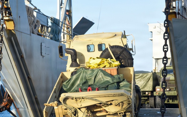 Balikatan 2026: U.S. Marines, Soldiers load HIMARS and NMESIS on LCU