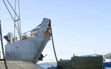 Balikatan 2026: U.S. Marines, Soldiers load HIMARS and NMESIS on LCU
