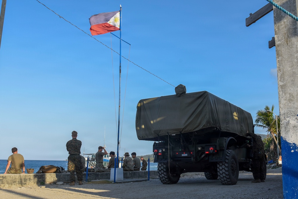 Balikatan 2026: U.S. Marines, Soldiers load HIMARS and NMESIS on LCU