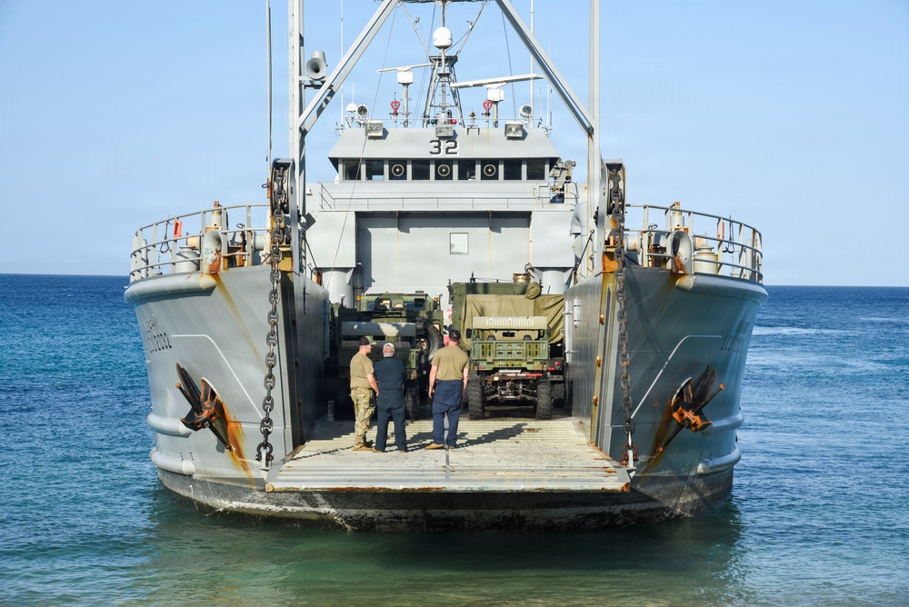 Balikatan 2026: U.S. Marines, Soldiers load HIMARS and NMESIS on LCU