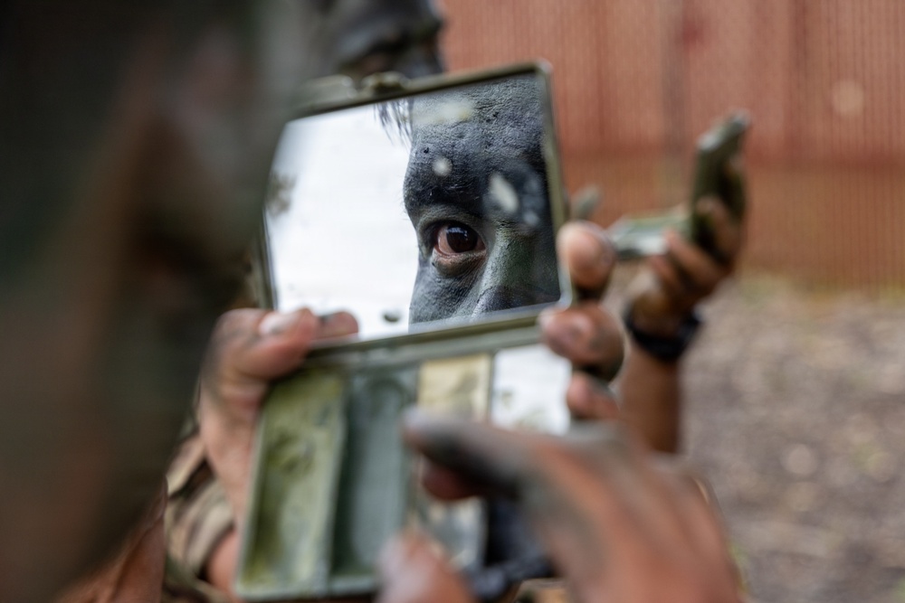 Multinational Soldiers Conduct Urban Land Navigation During Pacific Land Forces Team Readiness Challenge