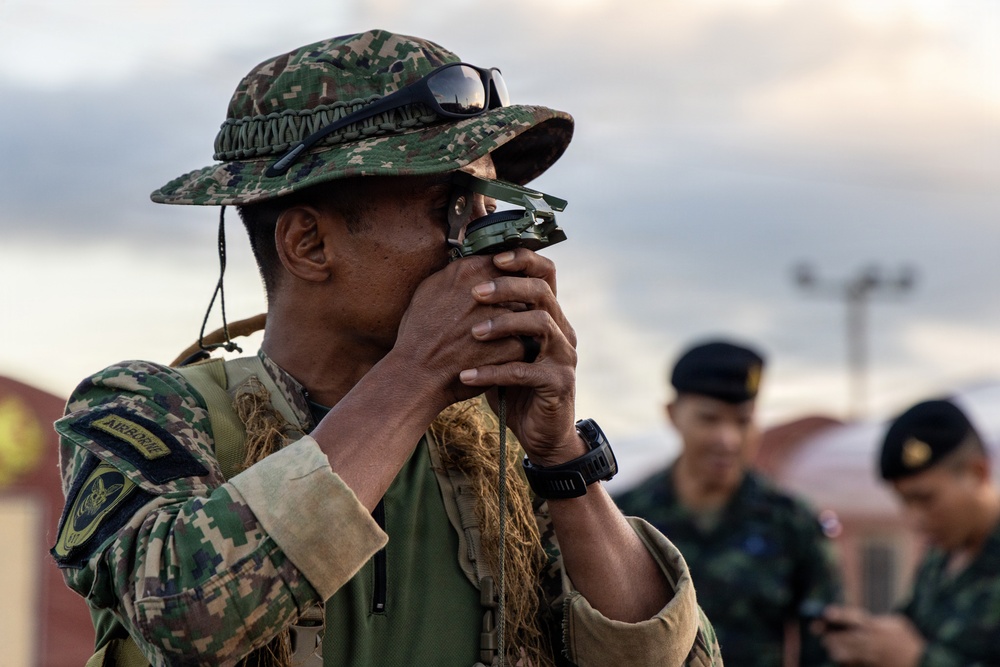 Multinational Soldiers Conduct Urban Land Navigation During Pacific Land Forces Team Readiness Challenge