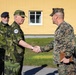 U.S. Marine Corps leaders meet Swedish Armed Forces officials during training exercise