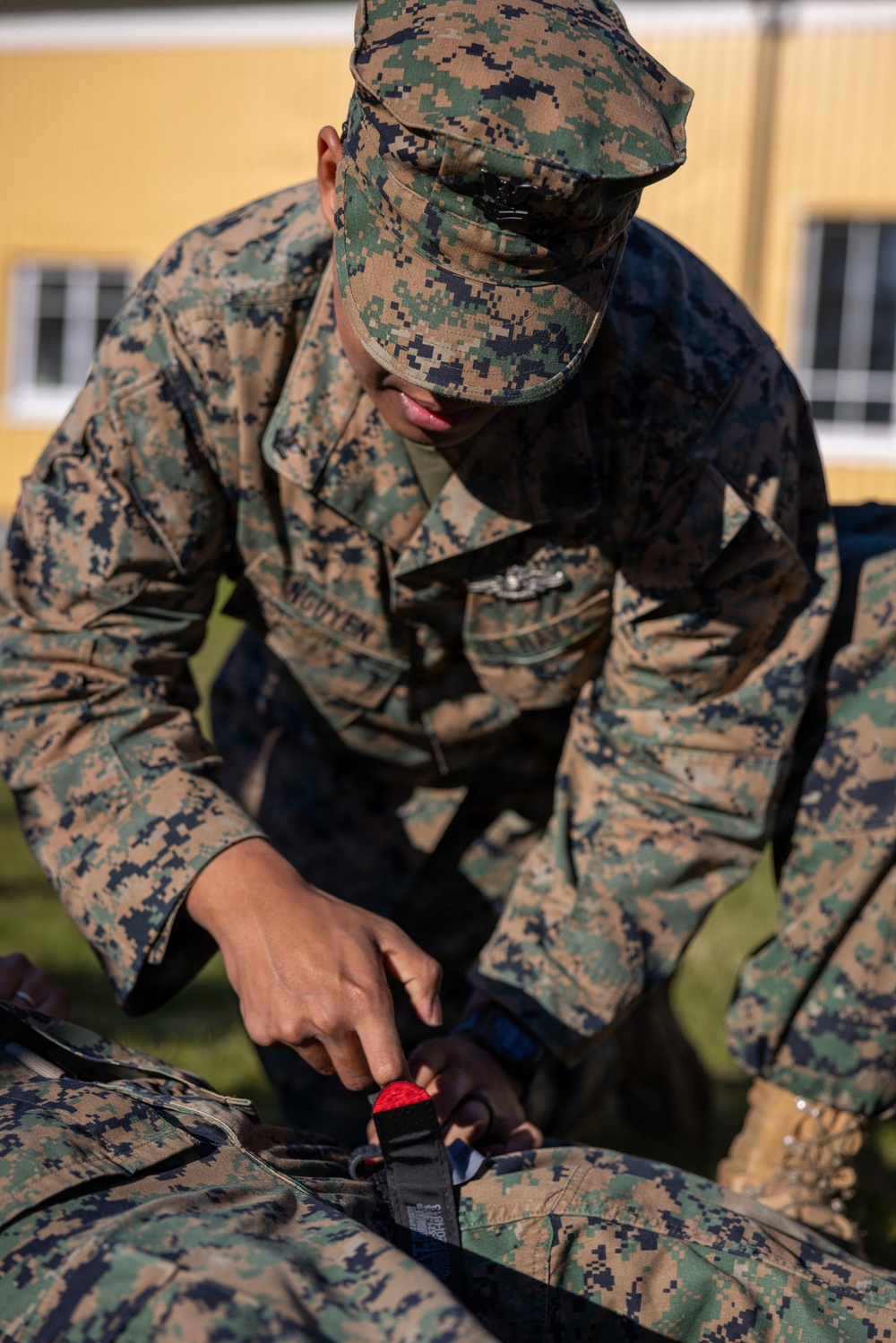CLB-24 hones medical readiness by conducting tier I TCCC class in Swedish environment
