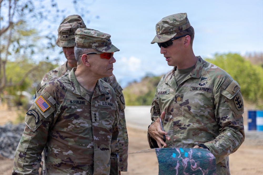 Balikatan 2026: U.S Army Lt. Gen McFarlane visits Command Node, Field Hospital in the Philippines