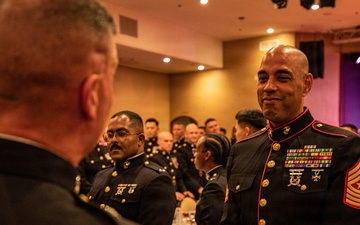 Sgt. Maj. Cordero Receives Award from Brig. Gen. Collins