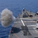 USS Mustin conducts a live-fire exercise with a Mark 45 5-inch gun