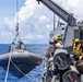 USS Mustin conducts boat operations