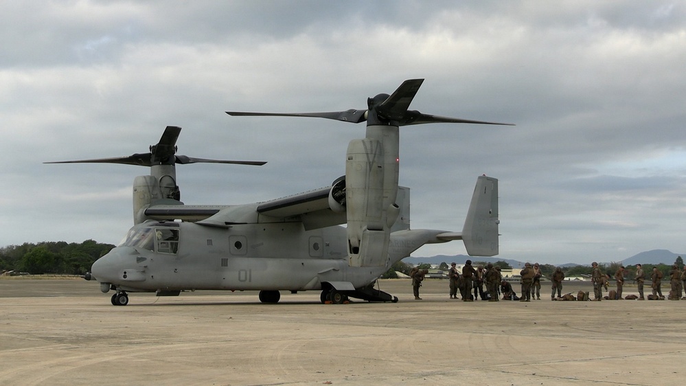 Balikatan 2026: U.S. Marines with MRF-D 26 depart Antonio Bautista Air Base for MKTSO-W