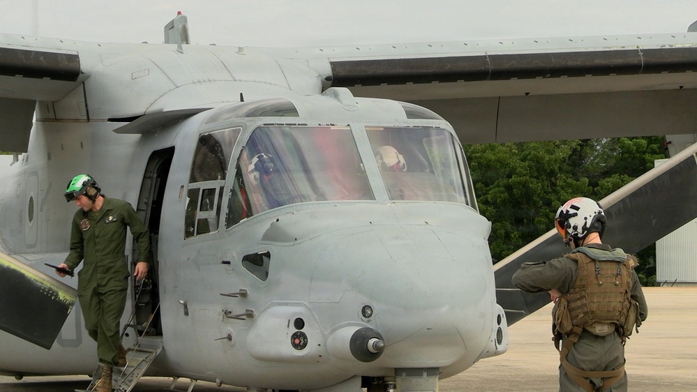 Balikatan 2026: U.S. Marines with MRF-D 26 depart Antonio Bautista Air Base for MKTSO-W