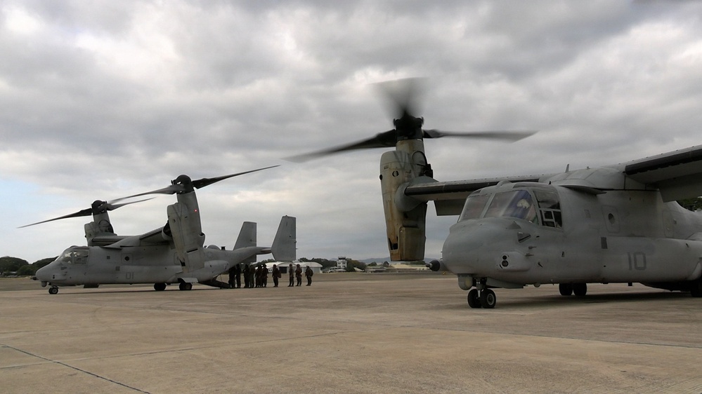 Balikatan 2026: U.S. Marines with MRF-D 26 depart Antonio Bautista Air Base for MKTSO-W