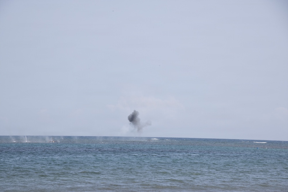 Armed Forces of the Philippines, U.S., Australia, and New Zealand conduct a Counter Landing Live-fire Event