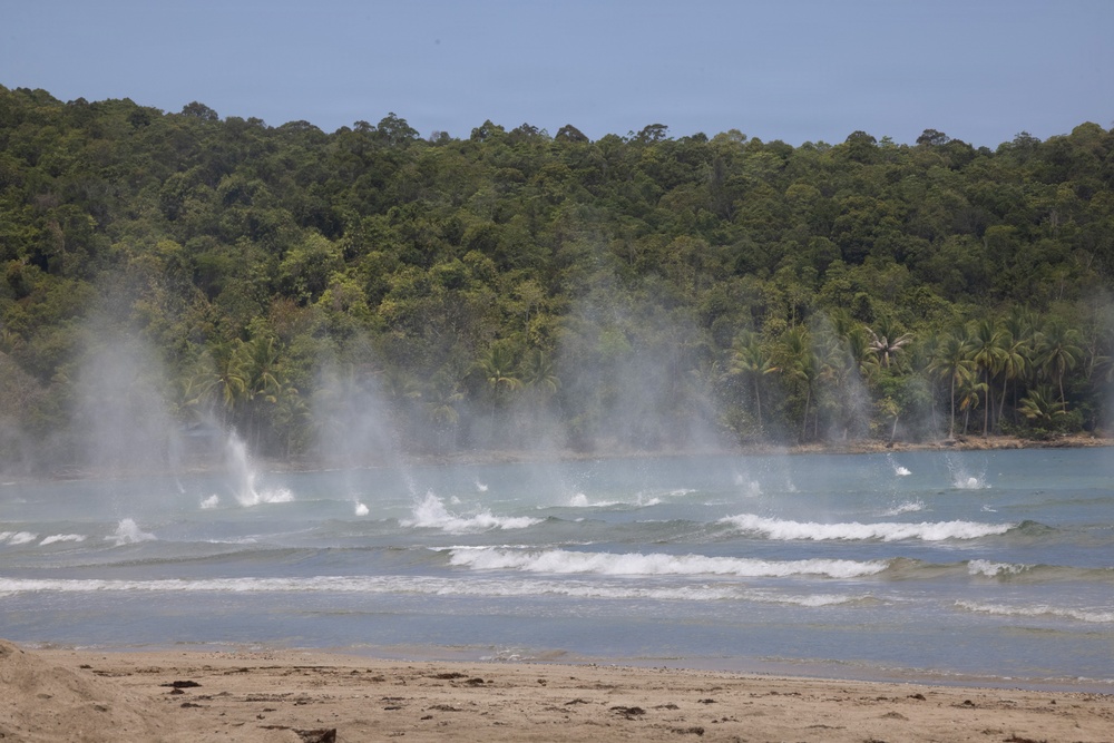 Armed Forces of the Philippines, U.S., Australia, and New Zealand conduct a Counter Landing Live-fire Event