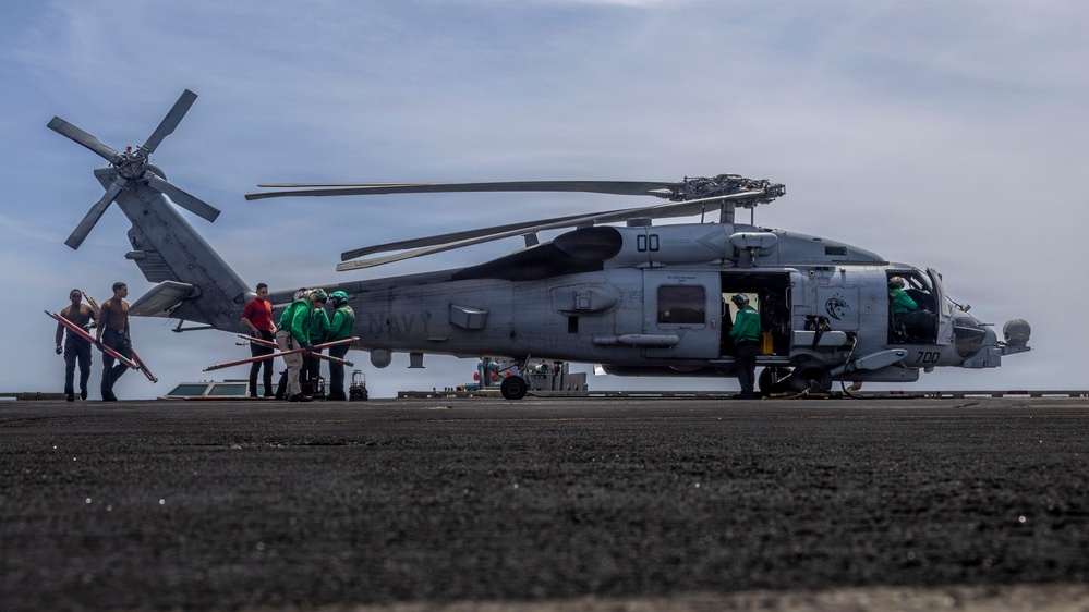 Abraham Lincoln Conducts Flight Deck Operations