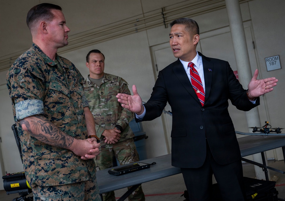 Navy Secretary returns to EOD school
